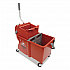 Side-Press Restroom Mop Dual Bucket Combo, 4 gal, Red (COMSR)