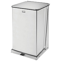 Defenders Heavy-Duty Steel Step Can, 25 gal, Stainless Steel, Stainless Steel (ST40SSPL)