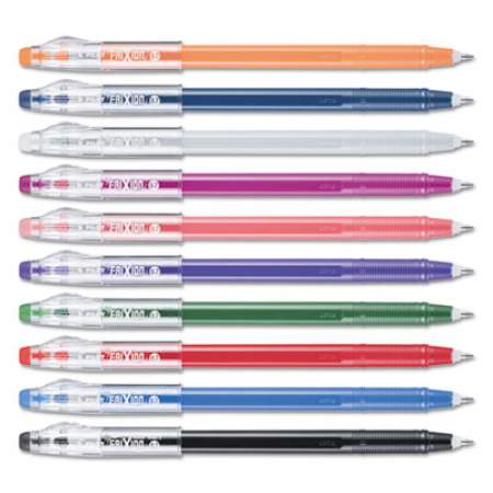 Pilot FriXion ColorSticks Erasable Gel Pen, Stick, Fine 0.7 mm, Ten Assorted Ink and Barrel Colors, 10/Pack (32454)