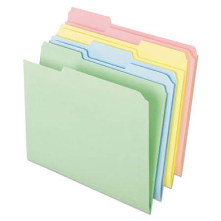 Pendaflex Pastel Colored File Folders, 1/3-Cut Tabs, Letter Size, Assorted, 100/Box (C2113PASR)