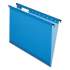 Pendaflex SureHook Hanging Folders, Letter Size, 1/5-Cut Tab, Blue, 20/Box (615215BLU)