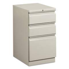 HON Mobile Pedestals, Left or Right, 3-Drawers: Box/Box/File, Legal/Letter, Light Gray, 15" x 20" x 28" (HBMP2BQ)