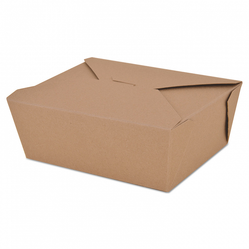 ChampPak Retro Carryout Boxes, #8, 6 x 4.75 x 2 5, Brown, Paper, 300/Carton (0768)