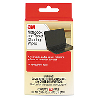 Notebook Screen Cleaning Wet Wipes, Cloth, 1-Ply, 7 x 4, Unscented, White, 24/Pack (CL630)