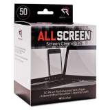 Read Right AllScreen Screen Cleaning Kit, 50 Wipes, 1 Microfiber Cloth (RR15039)