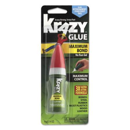Maximum Bond Krazy Glue EZ Squeeze Gel, 0.14 oz, Dries Clear (KG49048MR)