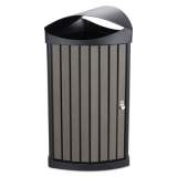 Safco Indoor/outdoor Receptacle, 20 Gal, Charcoal Resin Panels (9969CH)