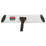 Executive Microfiber Single-Sided Flat Mop Frame, 3.5 x 17, Aluminum, Black/Silver (1863893)