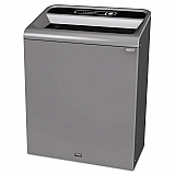 Configure Indoor Recycling Waste Receptacle, 45 gal, Metal, Gray (1961507)