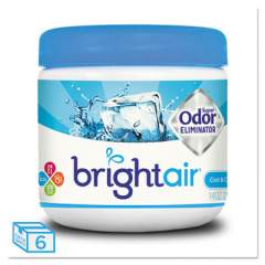 BRIGHT Air Super Odor Eliminator, Cool and Clean, Blue, 14 oz Jar, 6/Carton (900090CT)