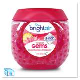 BRIGHT Air Scent Gems Odor Eliminator, Island Nectar and Pineapple, Pink, 10 oz Jar, 6/Carton (900229CT)