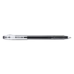 Pilot FriXion ColorSticks Erasable Gel Pen, Clipless Stick, Fine 0.7 mm, Black Ink, Black Barrel, Dozen (32465)