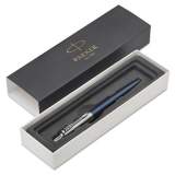 Parker Jotter Ballpoint Pen, Retractable, Medium 1 mm, Blue Ink, Royal Blue/Chrome Barrel (1953186)