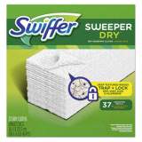Swiffer Dry Refill Cloths, White, 10 2/5" x 8", 37/Box, 4 Box/Carton (82822CT)