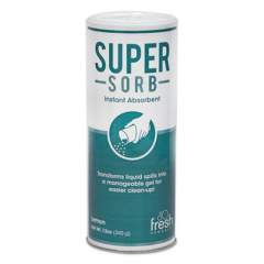 Fresh Products Super-Sorb Liquid Spill Absorbent, Powder, Lemon-Scent, 12 oz. Shaker Can, 6/Box (614SSBX)
