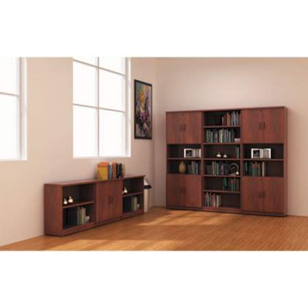 Alera Valencia Series Bookcase, Six-Shelf, 31 3/4w x 14d x 80 1/4h, Medium Cherry (VA638232MC)
