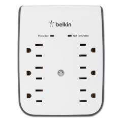 Belkin SurgePlus USB Wall Mount Charger, 6 Outlets; 2 USB, White (BSV602TT)