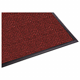WaterGuard Indoor/Outdoor Scraper Mat, Rectangular, Red Ridged Needle-Punch Surface, 48" x 72" (WG040612)