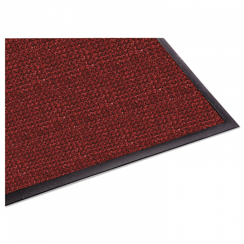 WaterGuard Indoor/Outdoor Scraper Mat, Rectangular, Red Ridged Needle-Punch Surface, 48" x 72" (WG040612)
