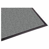 WaterGuard Indoor/Outdoor Scraper Mat, Rectangular, Gray Ridged Needle-Punch Surface, 36" x 10 ft (WG031010)