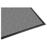 WaterGuard Indoor/Outdoor Scraper Mat, Rectangular, Gray Ridged Needle-Punch Surface, 36" x 10 ft (WG031010)