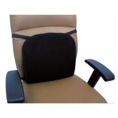 Alera Cooling Gel Memory Foam Backrest, Two Adjustable Chair-Back Straps, 14.13 x 14.13 x 2.75, Black (CGC411)