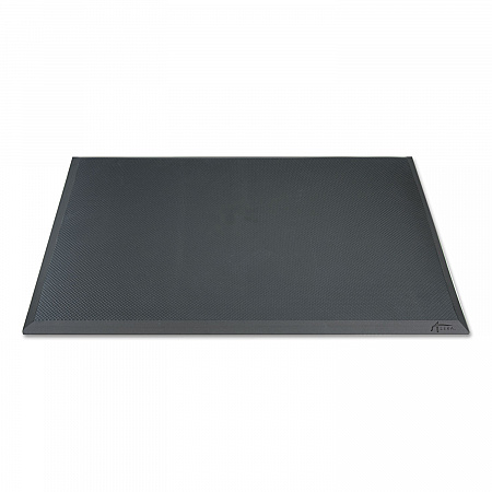 Alera AdaptivErgo Anti-Fatigue Mat, Rectangular, Black Molded Grid Surface, 19.4