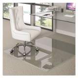 deflecto Premium Glass All Day Use Chair Mat - All Floor Types, 44 x 50, Rectangular, Clear (CMG70434450)
