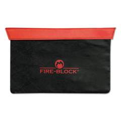 MMF Fire-Block Document Portfolio, Aluminized Fire-Retardant Fabric with DuPont Kevlar Thread, 15.5 x 0.5 x 10, Red/Black (2320421D0407)