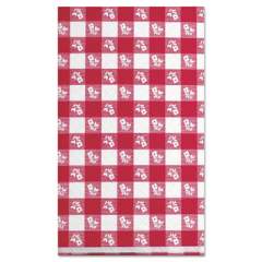 Kurly Kate Paper Table Cover, 40" x 300 ft, Red Gingham (910105)