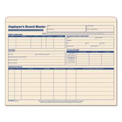 TOPS Employee Record Master File Jacket, Straight Tab, Letter Size, Manila, 20/Pack (3280)