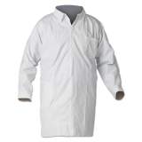 KleenGuard A40 Liquid And Particle Protection Lab Coats, Medium, White, 30/carton (44452)