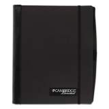 Cambridge Accents Business Notebook, Wide/Legal Rule, Black Cover, 9.5 x 6.88, 100 Sheets (59054)