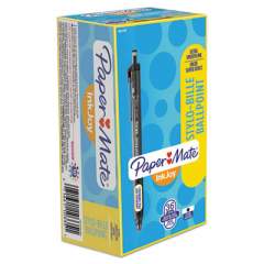 Paper Mate InkJoy 300 RT Ballpoint Pen, Refillable, Retractable, Medium 1 mm, Black Ink, Smoke Barrel, 36/Box (1951378)