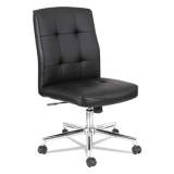 Alera Slimline Swivel/Tilt Task Chair, Supports Up to 275 lb, 17.51" to 21.45" Seat Height, Black Seat/Back, Chrome Base (NT4916)
