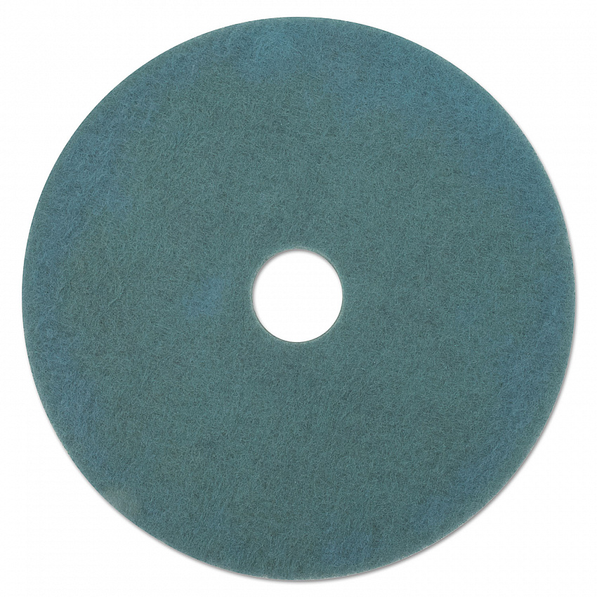 Ultra High-Speed Floor Burnishing Pads 3100, 27" Diameter, Aqua, 5/Carton (20264)