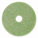 Low-Speed TopLine Autoscrubber Floor Pads 5000, 20" Diameter, Green/Amber, 5/Carton (18052)