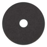 3M Low-Speed Stripper Floor Pad 7200, 17" Diameter, Black, 5/Carton (08379)