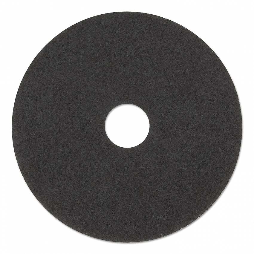Low-Speed Stripper Floor Pad 7200, 17" Diameter, Black, 5/Carton (08379)