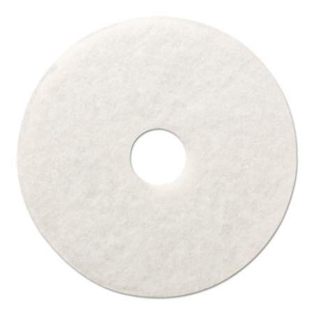 Boardwalk Polishing Floor Pads, 12" Diameter, White, 5/Carton (4012WHI)