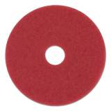 Boardwalk Buffing Floor Pads, 12" Diameter, Red, 5/Carton (4012RED)