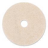 Ultra High-Speed TopLine Floor Burnishing Pads 3200, 24" Diameter, White/Amber, 5/Carton (18069)