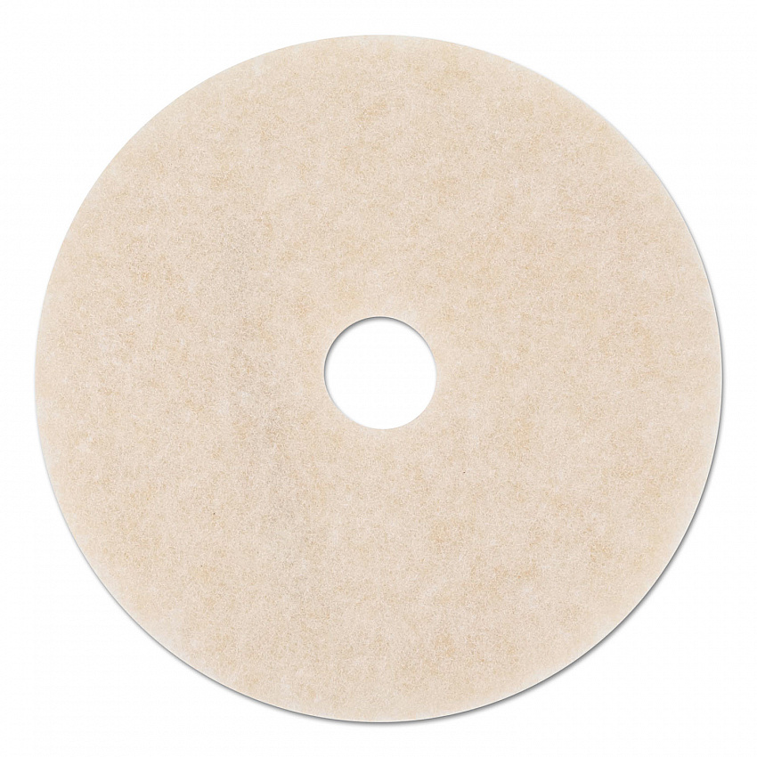 Ultra High-Speed TopLine Floor Burnishing Pads 3200, 24" Diameter, White/Amber, 5/Carton (18069)