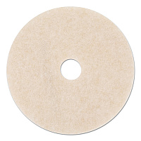 Ultra High-Speed TopLine Floor Burnishing Pads 3200, 17" Diameter, White/Amber, 5/Carton (18063)