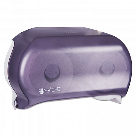 Versatwin Standard Bath Tissue Dispenser, Classic, 8 x 5.75 x 12.75, Transparent Black Pearl (R3600TBK)