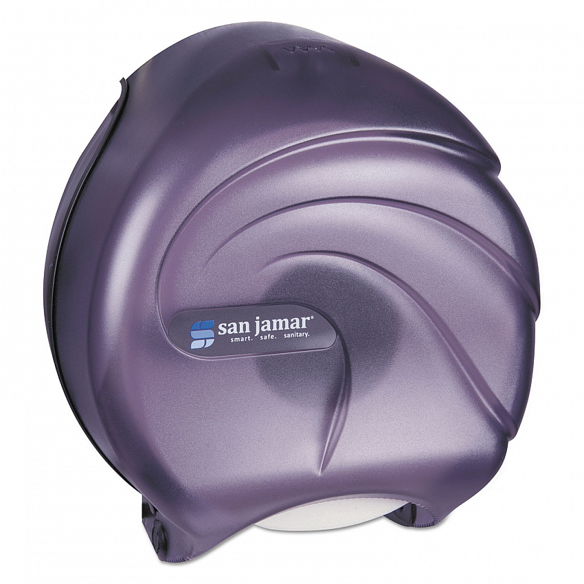 Single 9" Jumbo Tissue Dispenser, Oceans, 10.25 x 5.63 x 12, Transparent Black Pearl (R2090TBK)