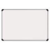 Universal Magnetic Steel Dry Erase Board, 72 x 48, White, Aluminum Frame (43735)