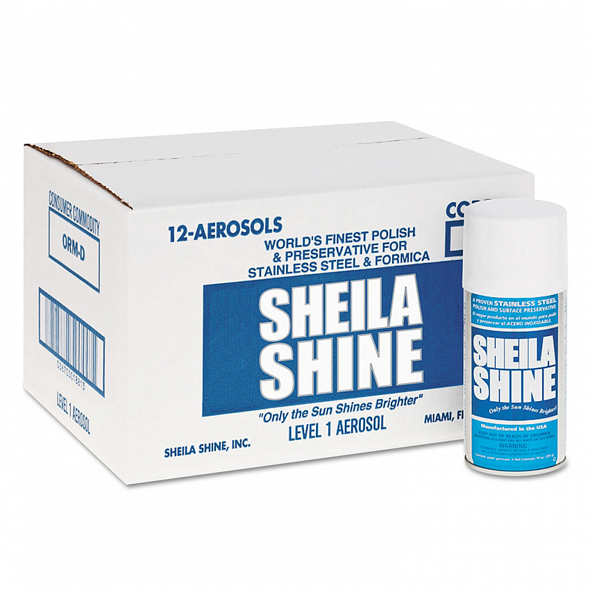 Stainless Steel Cleaner and Polish, 10 oz Aerosol Spray, 12/Carton (1CT)