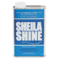 Sheila Shine Stainless Steel Cleaner and Polish, 1 qt Can, 12/Carton (2CT)