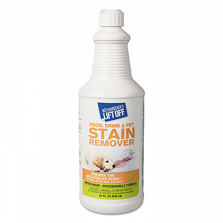 Food/Beverage/Protein Stain Remover, Unscented, 32 oz Pour Bottle, 6/Carton (40503)
